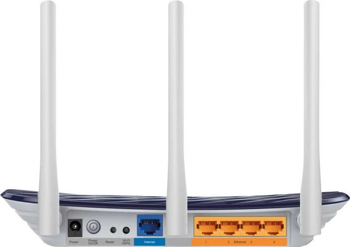Router WLAN, TP-Link Archer C20 AC750, dual-band 300 Mbps + 433 Mbps, 3 antena, blu