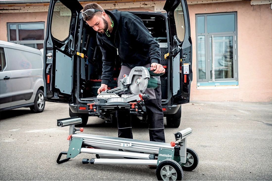 Sharrë këndore rrëshqitëse Metabo KGS254M, 1450W, teh 254mm, double bevel, gjelbër/argjend