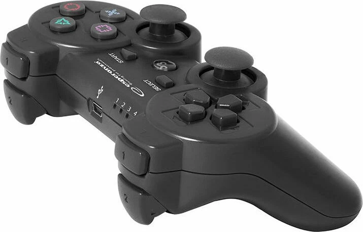 Gamepad Esperanza Marine EGG109K, wireless Bluetooth, për PS3, me vibrim, i zi