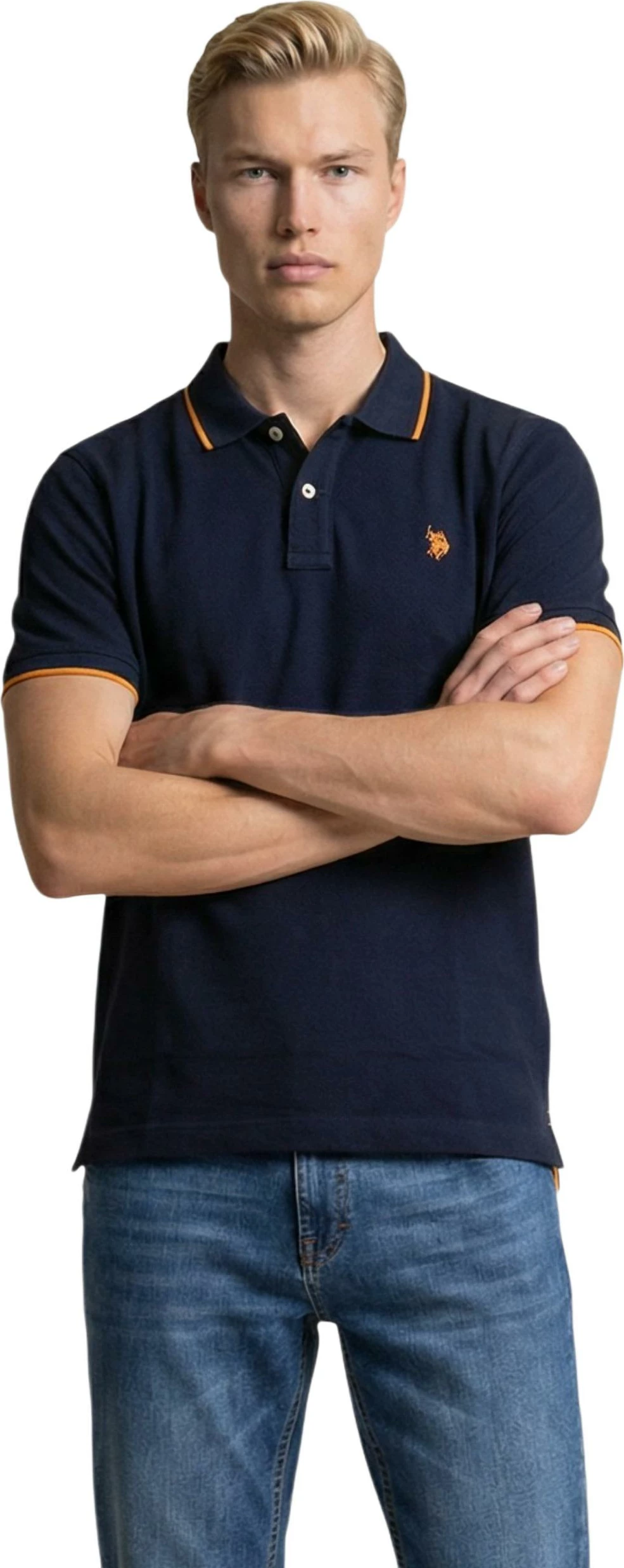 Maicë polo për meshkuj U.S. Polo Assn. US43 197027, e kaltër [Madhësia: S]