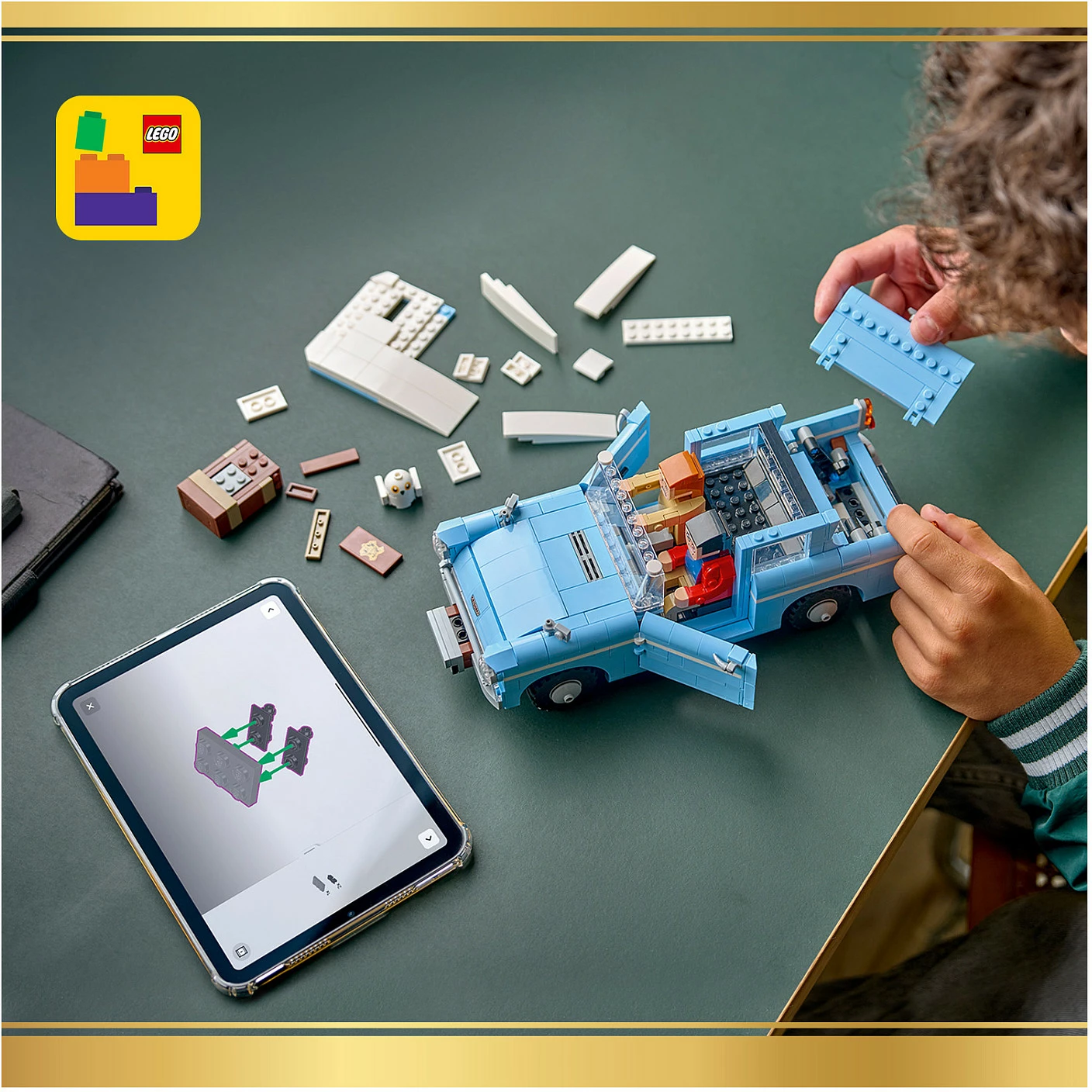 Set ndërtimi LEGO Harry Potter 76470, Enchanted Flying Ford Anglia, 868 copë, multikolor