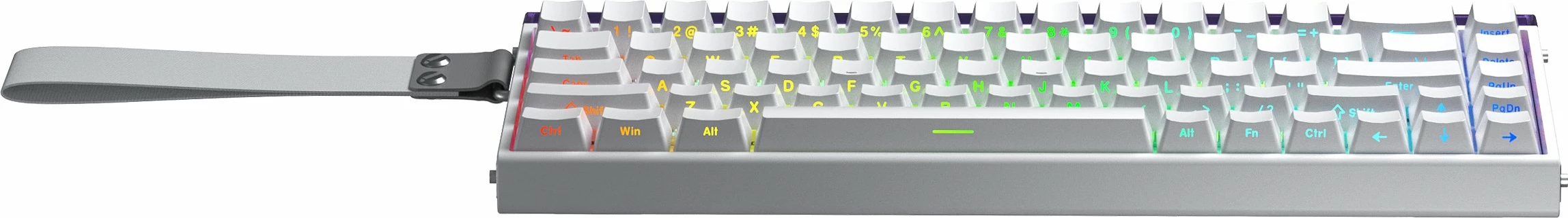 Tastierë mekanike gaming Aula Hero 68 HE AUH68-WP-ME, 60%, Meteor Switch, RGB, USB/Bluetooth/2.4GHz, US layout, e bardhë