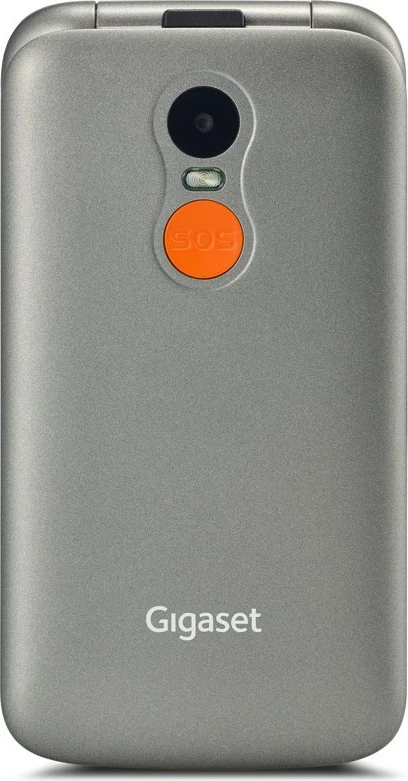 Celular Gigaset GL590, 32MB RAM, 32MB ROM, ekran 2.8 inç, slot MicroSD, titansilber