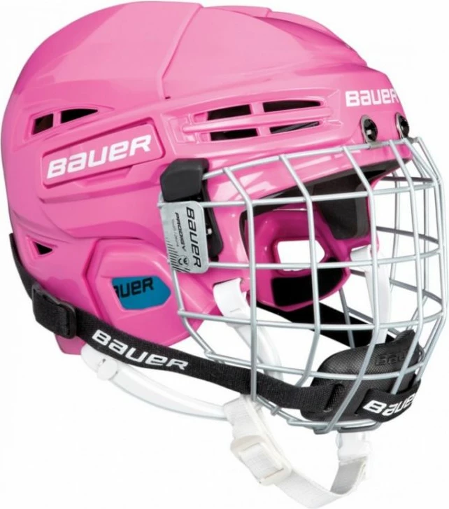 Helmetë hokeji për djem Bauer, e bardhë