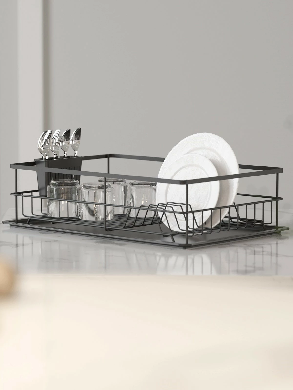 Organizues kuzhine Hermia, i zi, SM007-B, 68x47x50cm