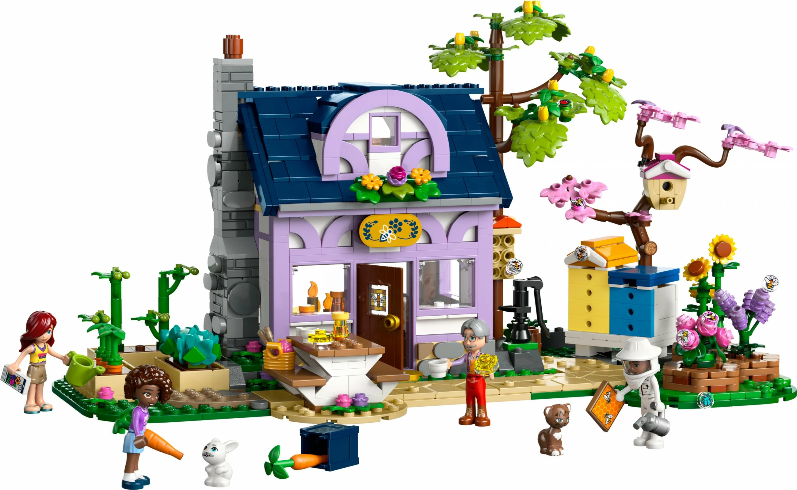 Set ndërtimi LEGO Friends 42669, shtëpia dhe kopshti i luleve të bletarëve, 1161 pjesë, shumëngjyrësh