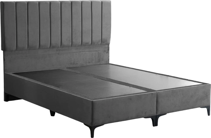 Krevat Moega, ngjyrë antracit, 160x200cm