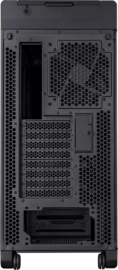 Kasë ASUS ProArt PA602, E-ATX/Midi Tower, xham i kalitur, radiator 420 mm, 2x200 mm + 1x140 mm ftohës, USB-C 20Gbps, e zezë