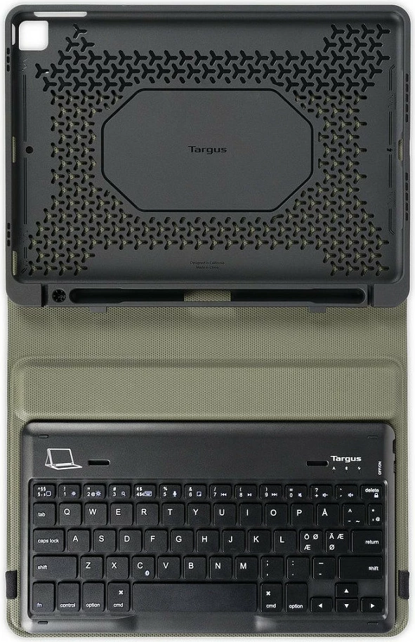 Mbështjellës folio me tastierë Targus THZ891DE Pro-Tek Education për iPad 10.2" (7/8 Gen), Bluetooth, i zi