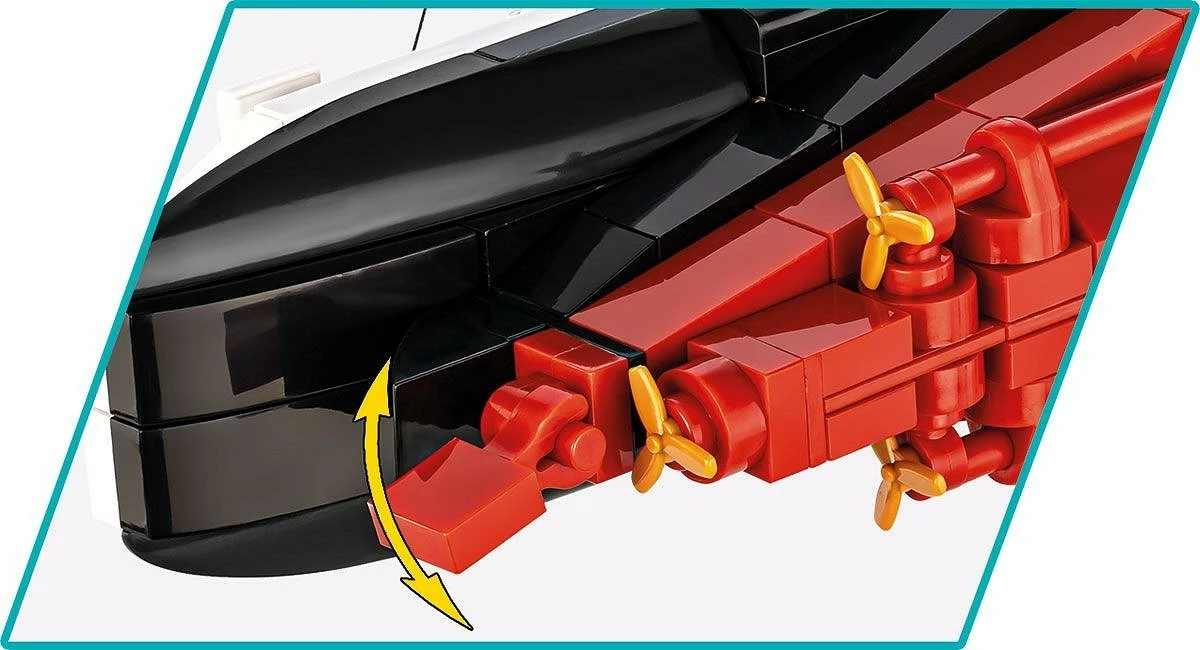 Set blloqesh ndërtimi Cobi Klocki R.M.S. Titanic, 593 pjesë, plastikë