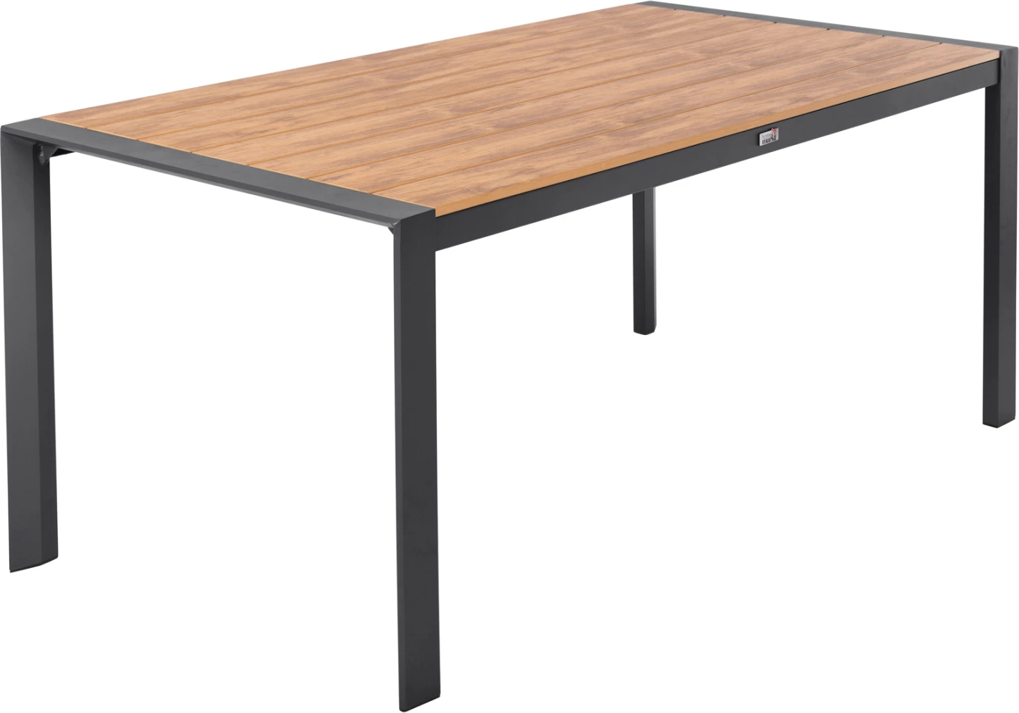 Tavolinë për terasë GOYA FH6059.03 alumini, ngjyrë antracit, sipërfaqe tavoline polywood, 160x80x75 cm