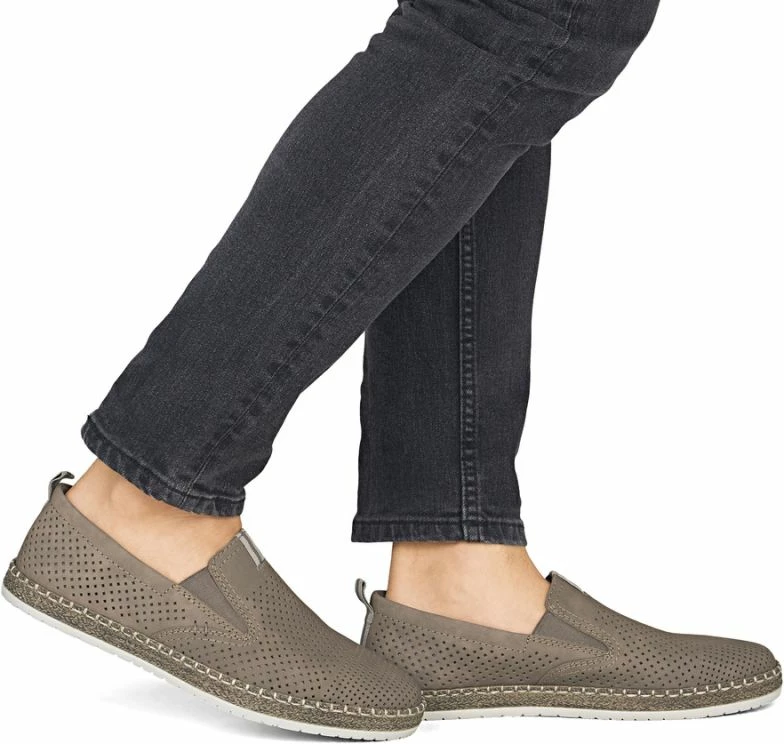 Mokasina lëkure për meshkuj Rieker B5286-25, kafe