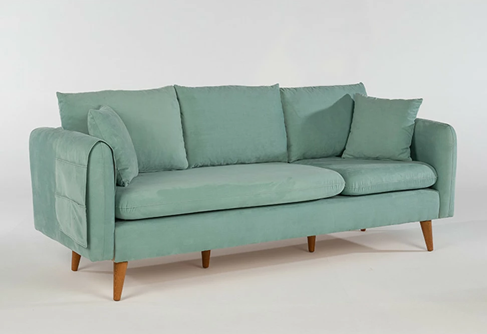 Set divani Atelier del Sofa, ngjyrë jeshile fistik, Sofia-TKM02-0400