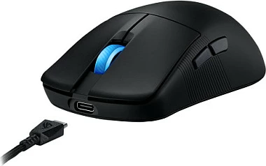 Maus ASUS ROG Harpe Ace Mini, Ambidextrous, Optical, RF Wireless + Bluetooth + USB Type-C, 42000 DPI, Ngjyrë e zezë