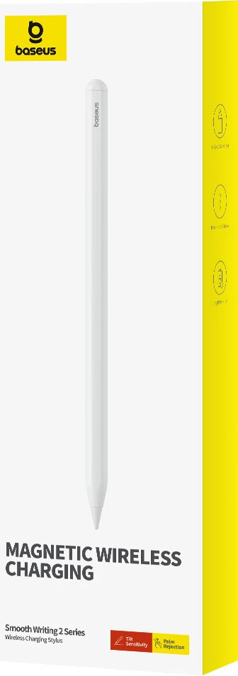 Stylus Baseus Smooth Writing 2 Overseas Edition për iPad, majë e zëvendësueshme, LED, i bardhë