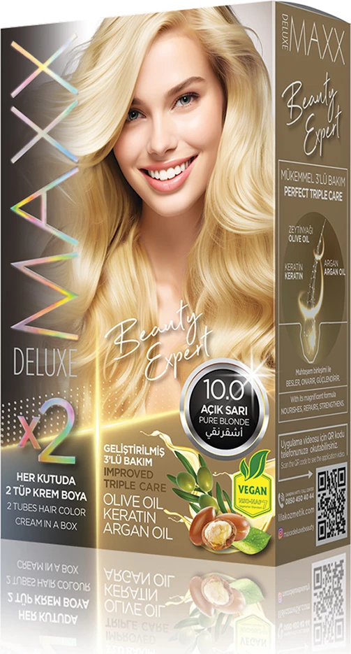 Ngjyrë për flokë SET B-EXPERT 10.0 Pure Blonde, 2 x 50 ml