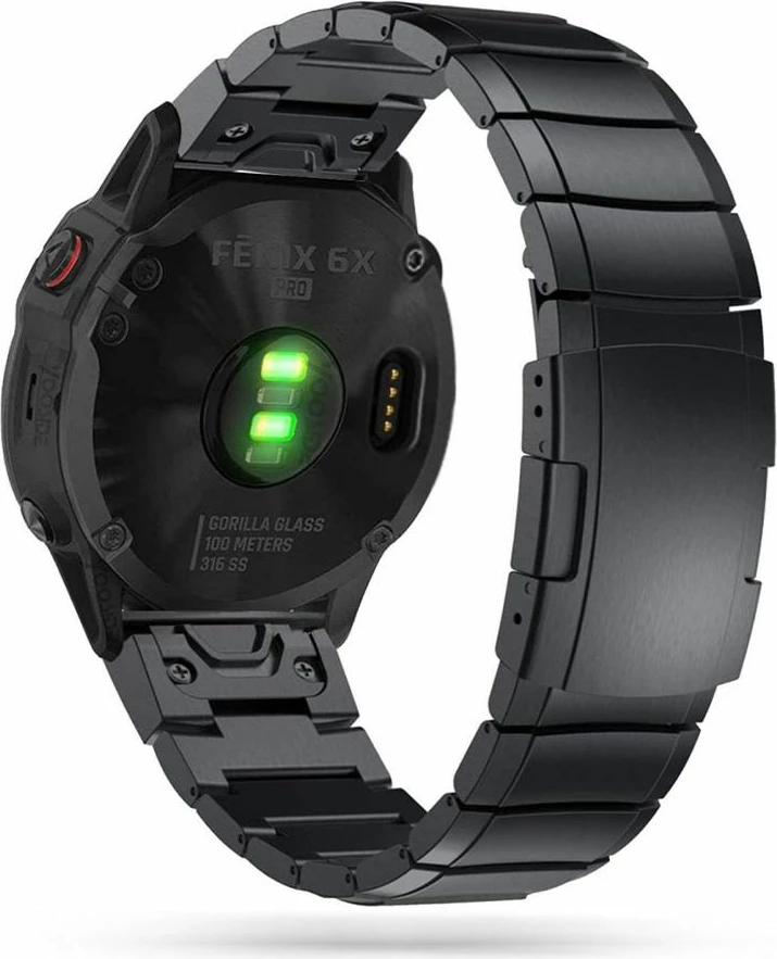 Rrip çeliku Tech-Protect SteelBand për Garmin Fenix 3/5X/3HR/5X Plus/6X/6X Pro/7X, Zi