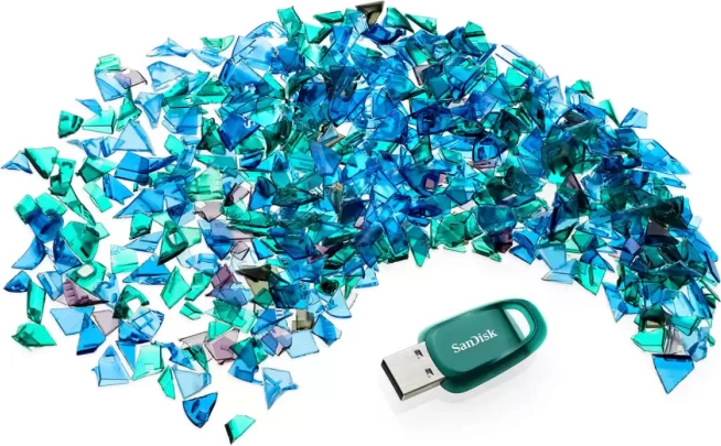 USB memorje, SanDisk Ultra Eco SDCZ96-128G-G46, 128GB, USB-A 3.2 Gen 1, jeshile