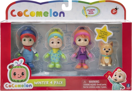 CoComelon Deluxe Winter 4 Figure Pack