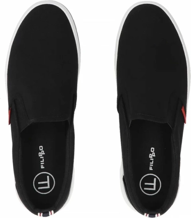 Atlete slip-on për meshkuj Filippo MTN7792, të zeza