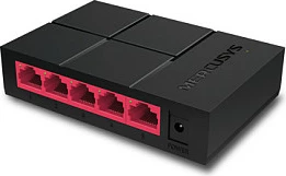 Switch Mercusys MS105G, 5-Port Gigabit Ethernet, Unmanaged, i zi
