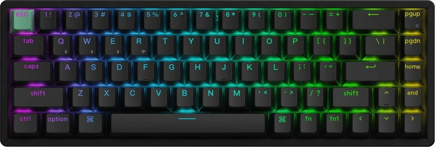 Tastierë Keychron K6H 65% magnetike, RGB, wireless/wired, e zezë