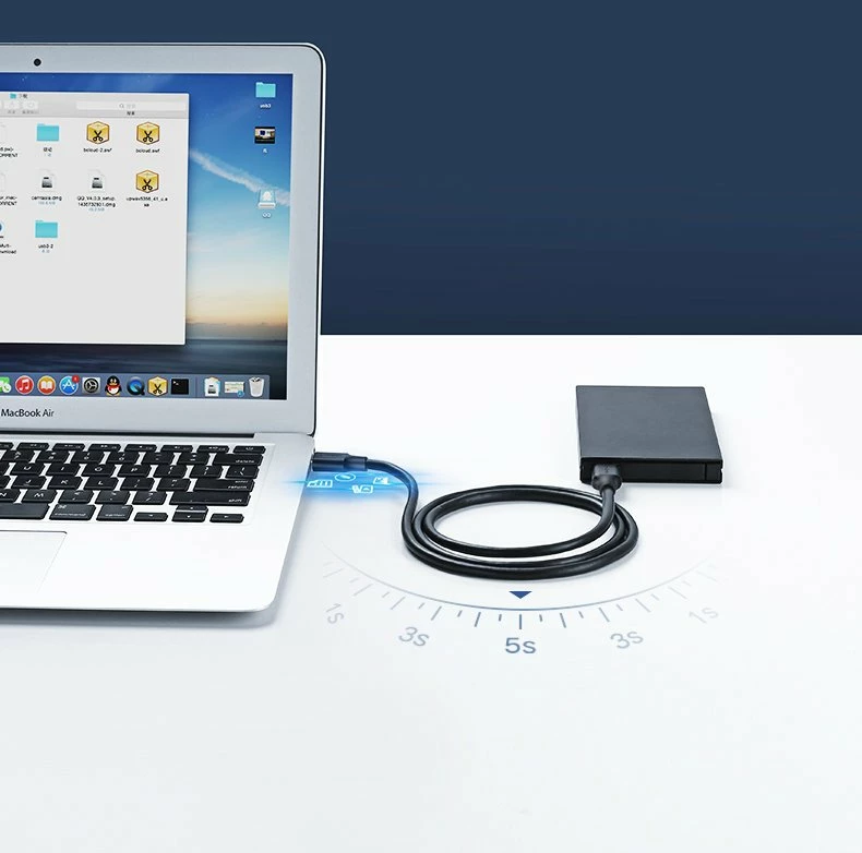 Kabllo USB 2.0 Ugreen US128 10308, 0.5m, e zezë