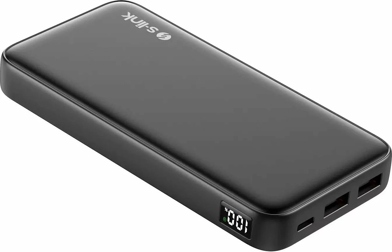 Powerbank S-link P311L 10000mAh 22.5W me display LED, 2x USB-A/USB-C, i zi