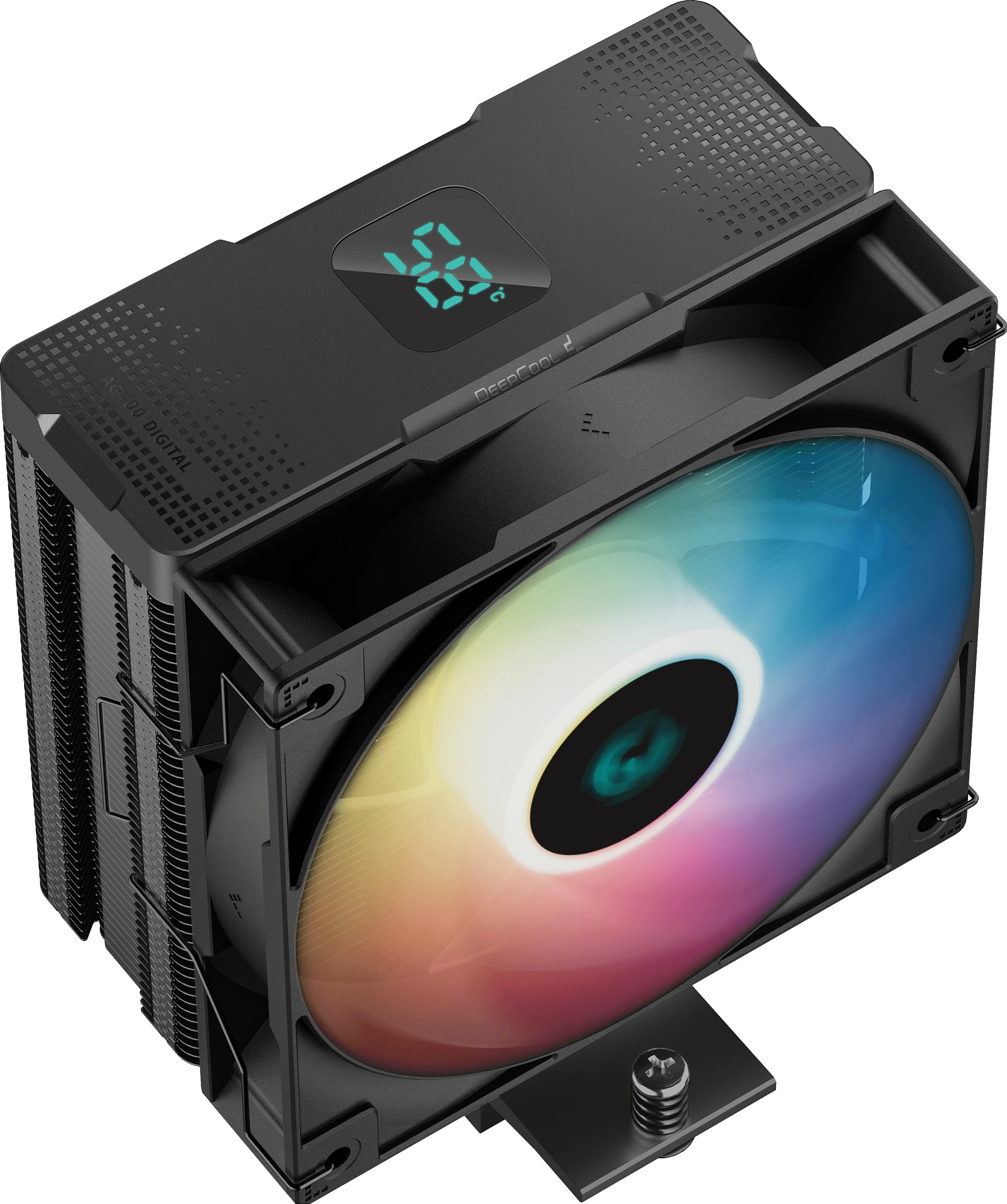 Ftohës CPU DeepCool AG400 DIGITAL A-RGB, 120mm PWM, i zi