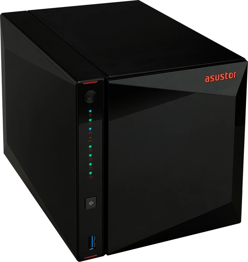 NAS Asustor Nimbustor 4 AS5304T, Intel Celeron J4105, 4 GB DDR4, e zezë