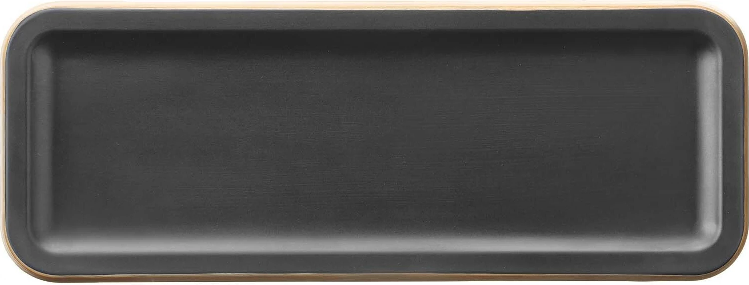 Tabaka shërbimi Fine Dine Panama Black 350x130x20 mm, melaminë, e zezë