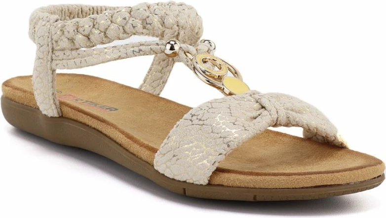 Sandale slip-on për femra Artiker 58C0628, bezhë