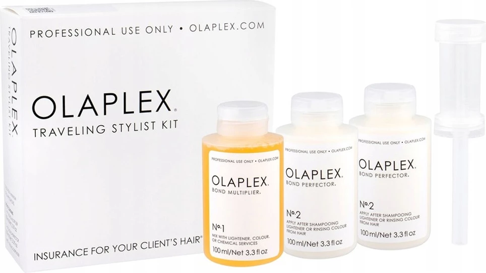 Set për rigjenerim të flokëve Olaplex Traveling Stylist Kit për femra, 3 copë