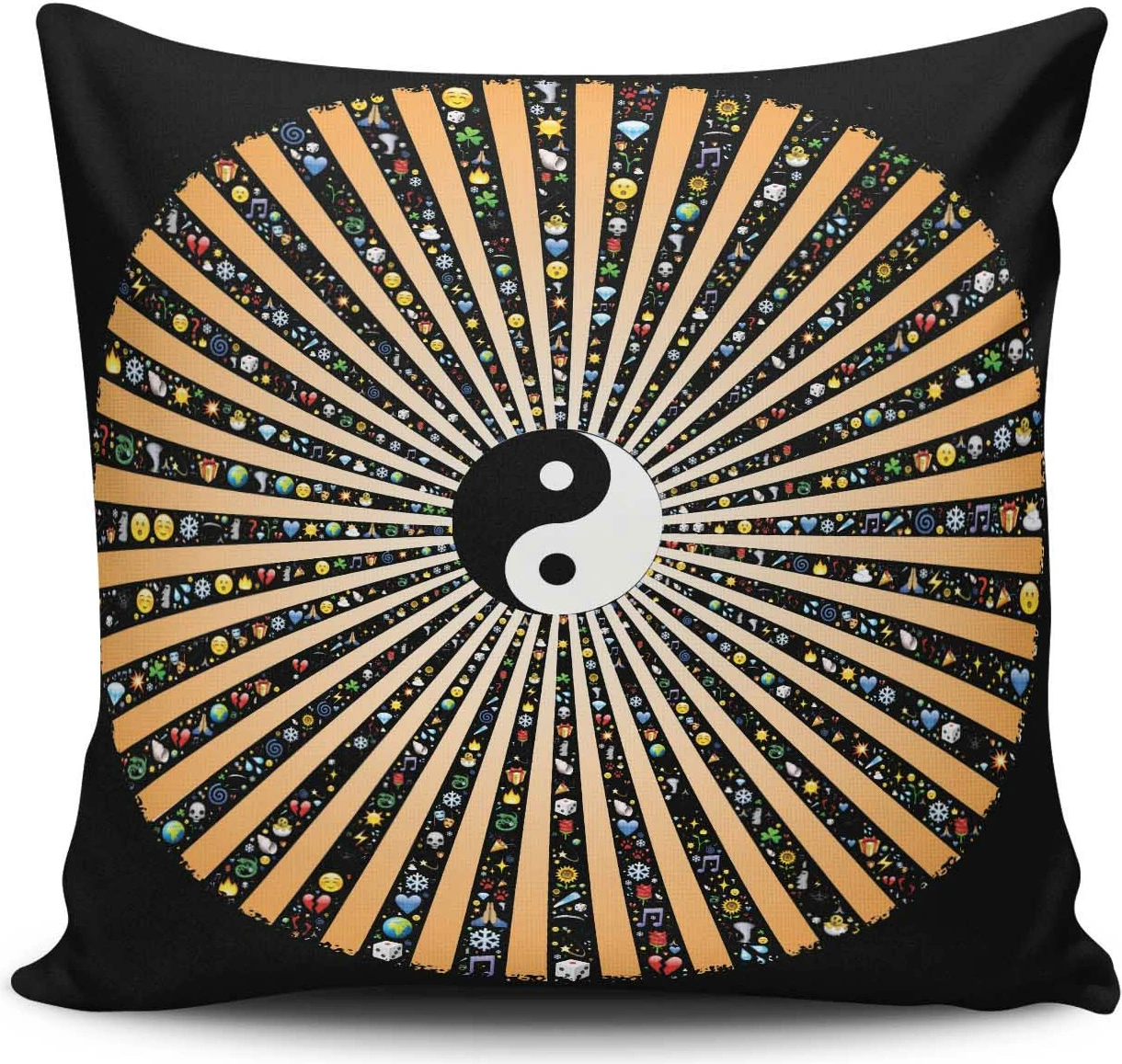 Jastëk dekorativ Aberto Design, MANDALA-13, shumëngjyrësh, 43x43cm