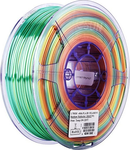 Filament 3D eSun ePLA-Silk 1.75mm 1kg, Rainbow