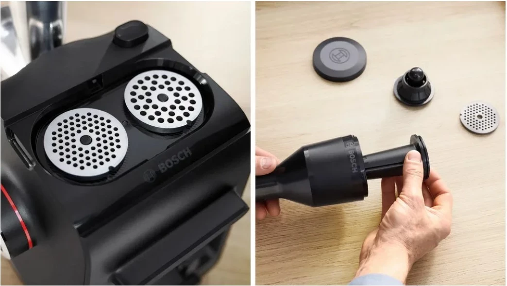 Makinë mishi Bosch MFWS440B, 1900 W, E zezë, Argjendtë