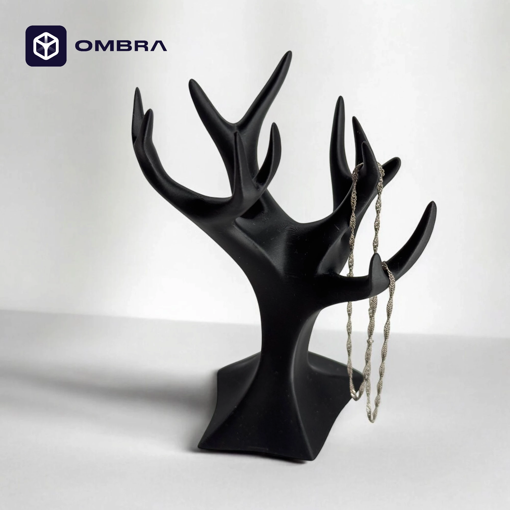 Mbajtëse dekorative pemë për aksesorë, e zezë