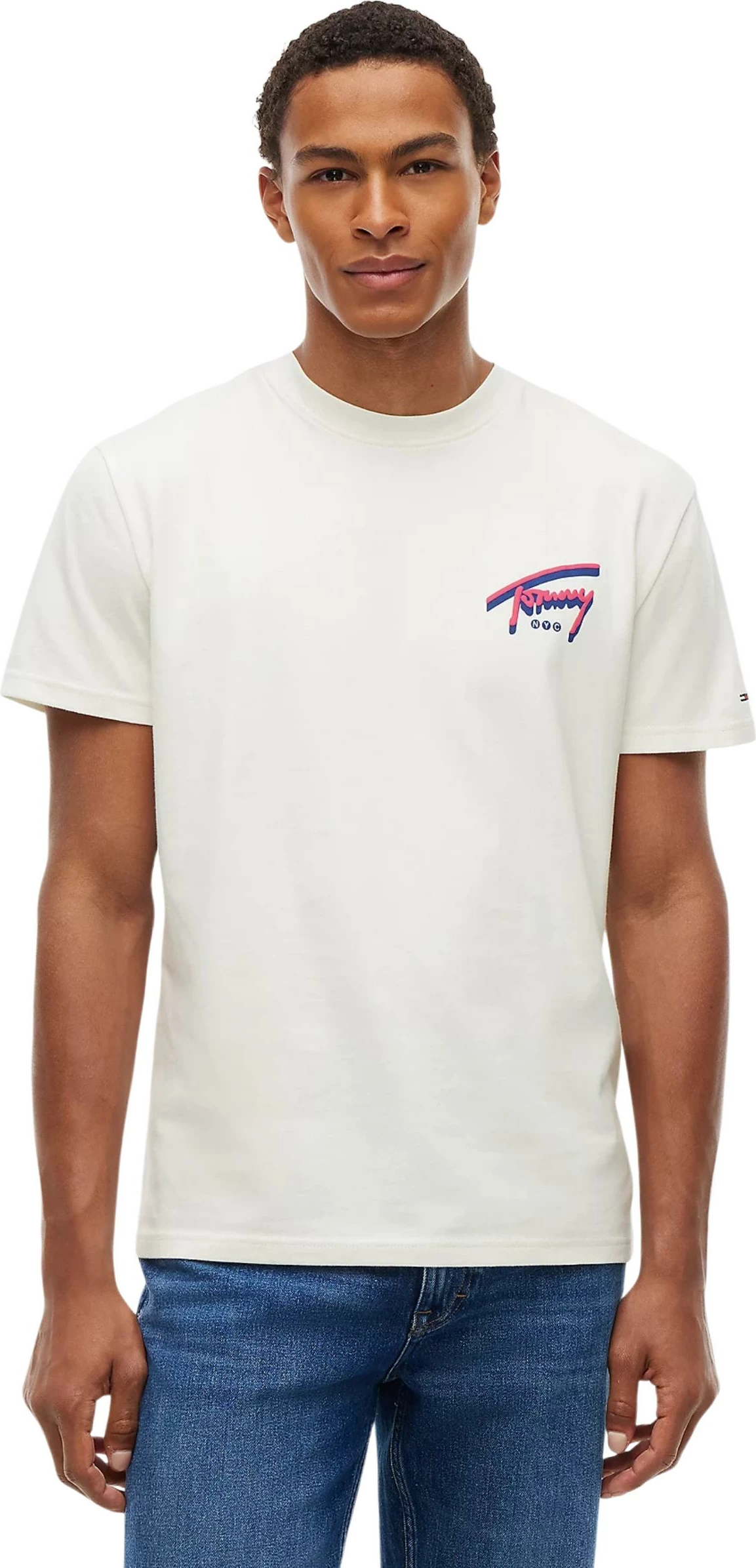 Maicë për meshkuj Tommy Hilfiger Jeans DM0DM23542, krem (Sour Cream)