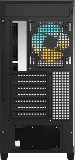 Kasë GIGABYTE C500 Panoramic Stealth Ice GB-C500P ST ATX midi tower, tempered glass, 4x ARGB fans, USB-C USB 3.2 Gen2, e zezë