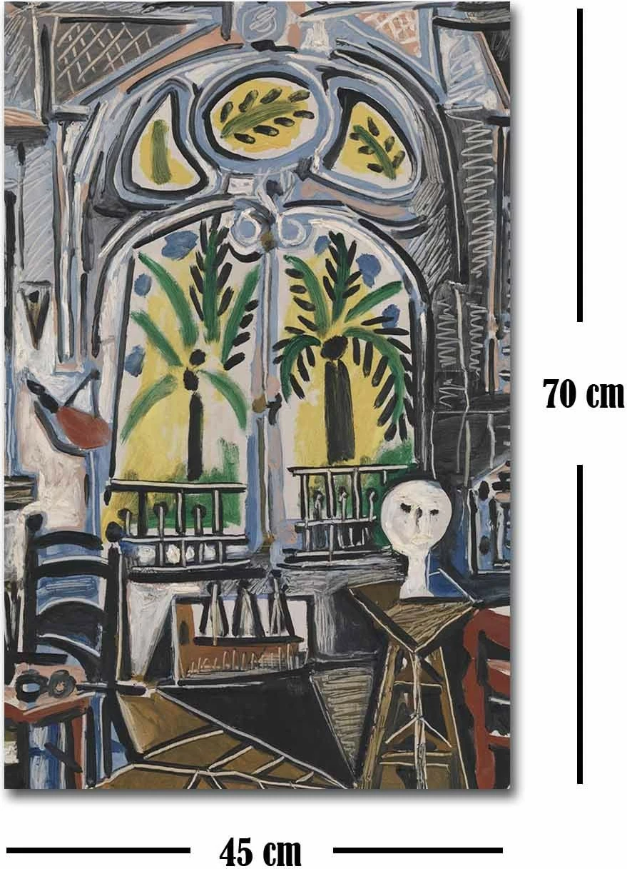 Pikturë dekorative në kanavacë, Wallity FAMOUSART-106, shumëngjyrëshe, 45x70cm
