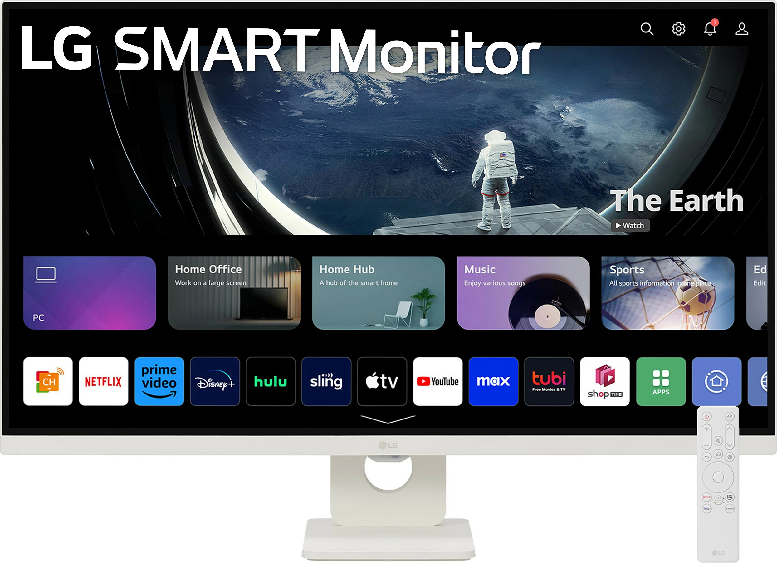 Monitor Smart LG 32U721SA-W, 31.5", 4K UHD, VA, 60Hz, USB-C 65W, i bardhë