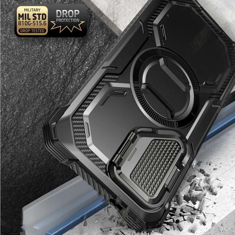 Mbështjellës Supcase ArmorBox MagSafe për Samsung Galaxy S24 Ultra, i zi