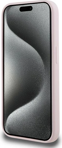 Mbështjellës Karl Lagerfeld Silicone Karl & Choupette MagSafe për iPhone 15 Pro, Rozë
