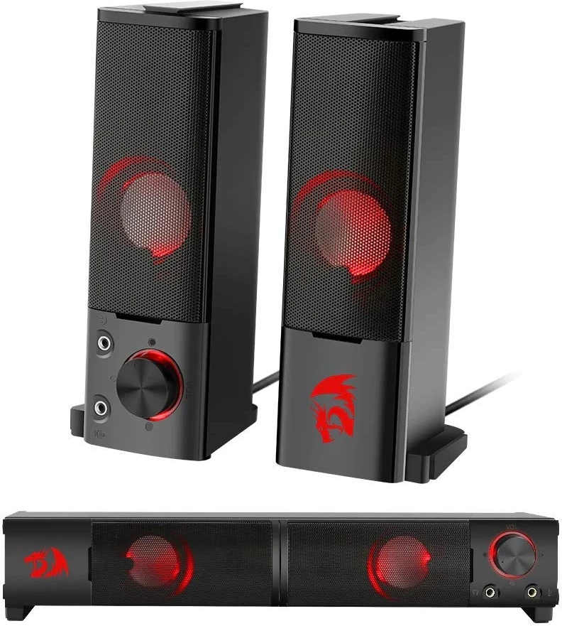 Altoparlantë Redragon Orpheus GS550 2.0 USB + 3.5mm AUX, set 2 copë, i zi