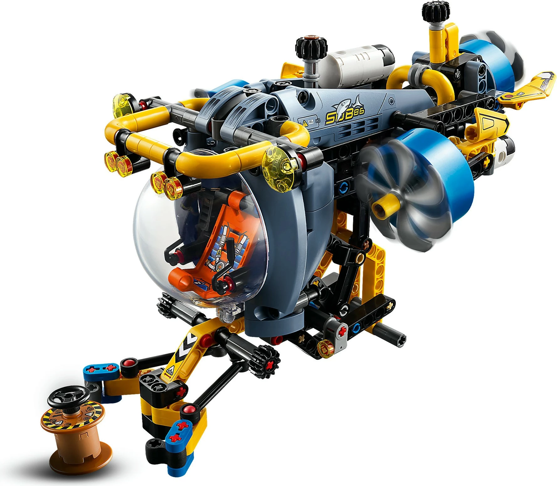 Set ndërtimi LEGO Technic 42201, nëndetëse kërkimore, 413 pjesë, multikolor