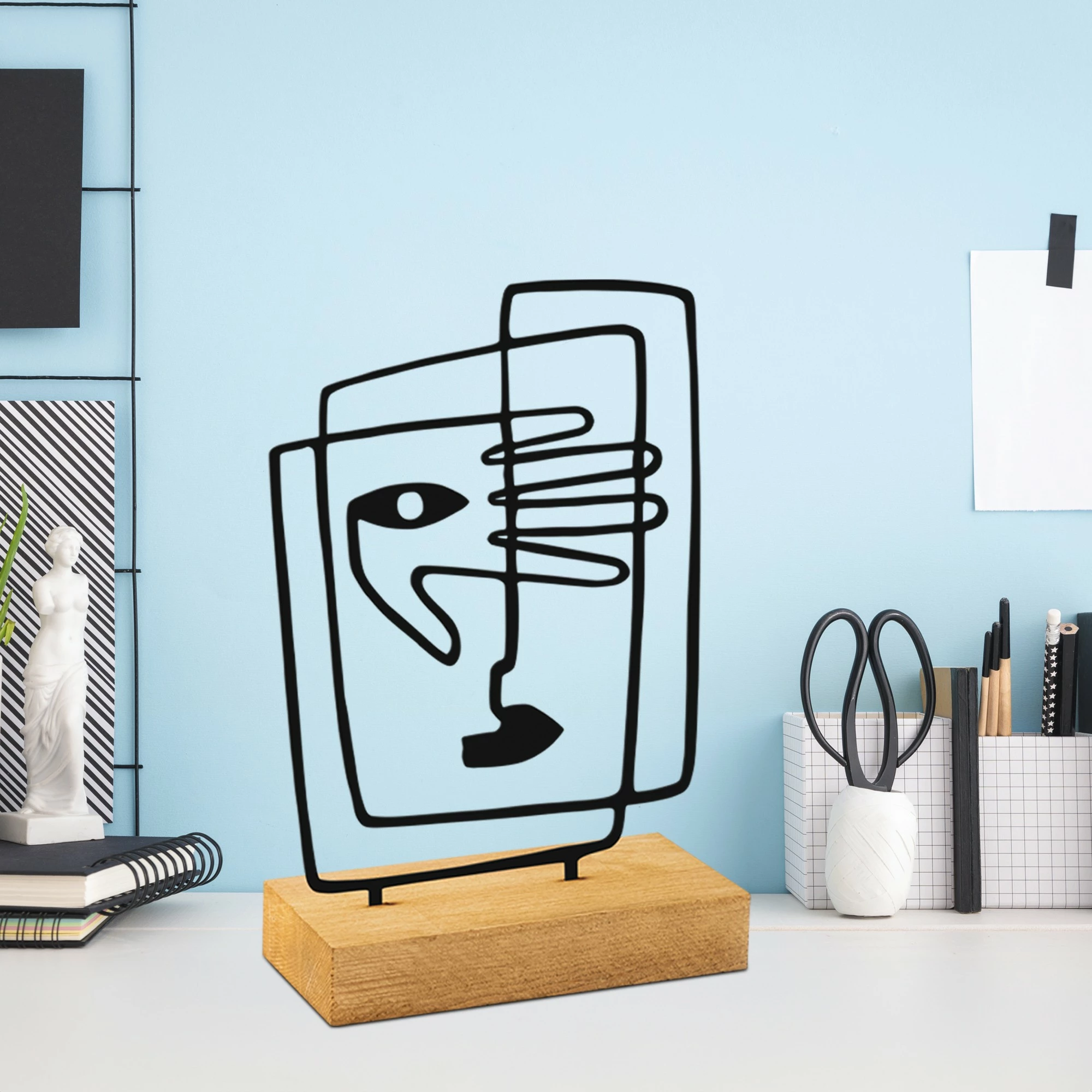 Objekt dekorativ Aberto Design, dru dhe e zezë