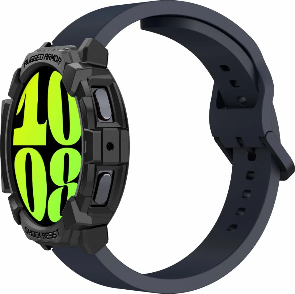 Mbështjellës Spigen Rugged Armor për Samsung Galaxy Watch 7, 44mm, i zi