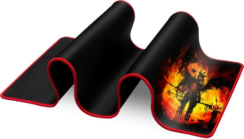 Mauspad Defender, Gaming Warrior 820x300x3mm, kuq/zi