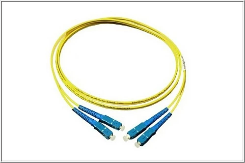 Kabllo fibra optike GoodConnections Alcasa LW-901SC, OS2 single-mode, 2x SC - 2x SC, 1 m, blu/verdhë