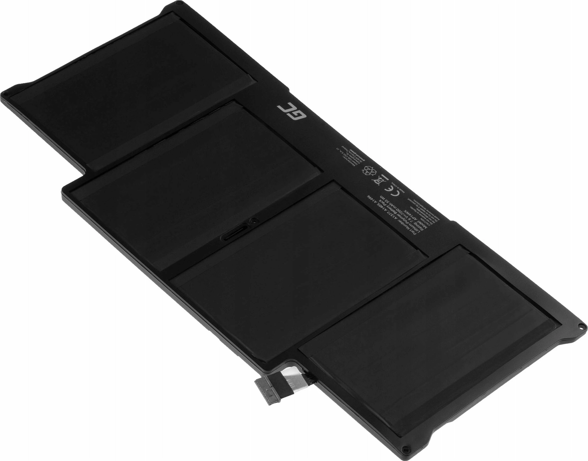 Bateri zëvendësuese Green Cell AP14WX 55Wh 7.6V 7200mAh për Apple MacBook Air 13 (A1369/A1466), e zezë